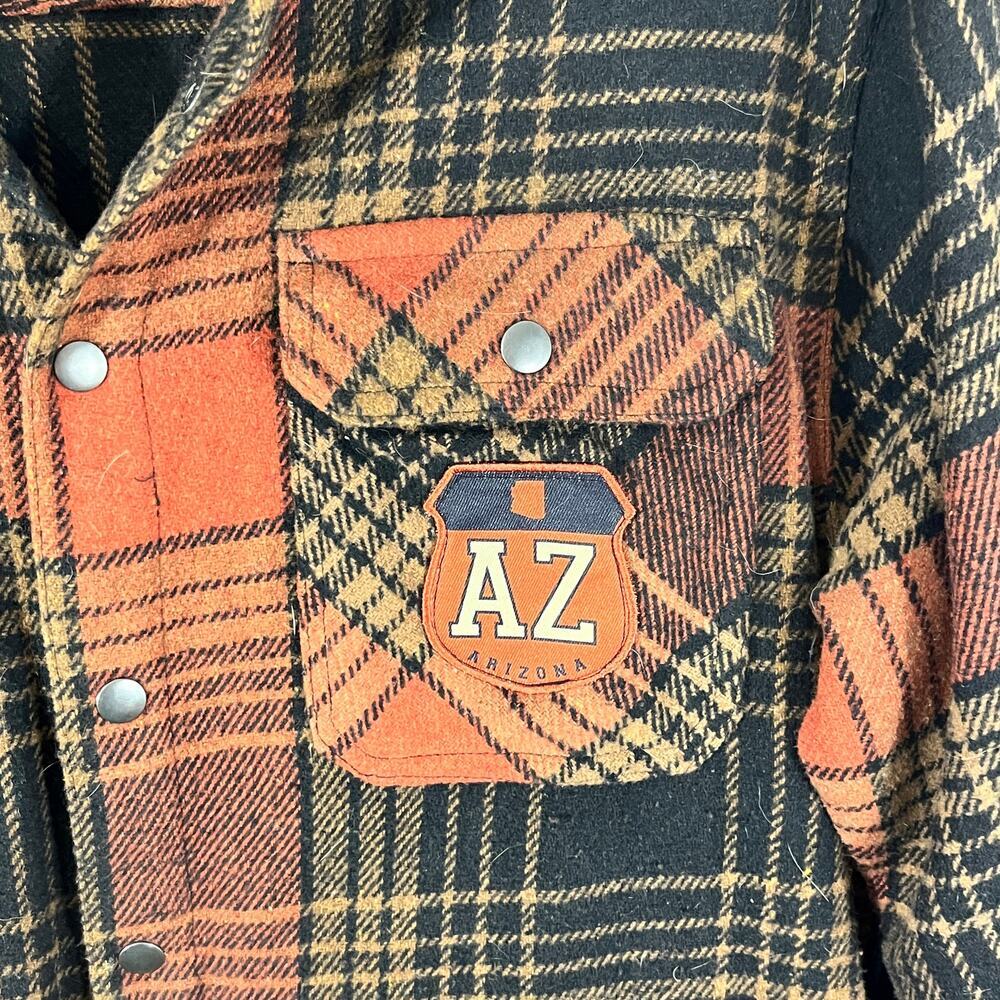 Home Free Flannel Men's Jacket Shirt Arizona AZ Coat Size L - Picture 3 of 6